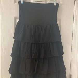Old Navy Black Tiered Strapless Dress